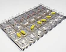 Blister Arzneimittel aus dem Blisterzentrum Hameln. Patientenindividuelle Verblisterung von Arzneimitteln und Medikamenten.