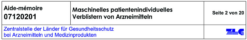 Blisterzentrum zur Verblisterung von Arzneimitteln in Blister Verpackungen für eine Patientenindividuelle Verblisterung aus Hameln.