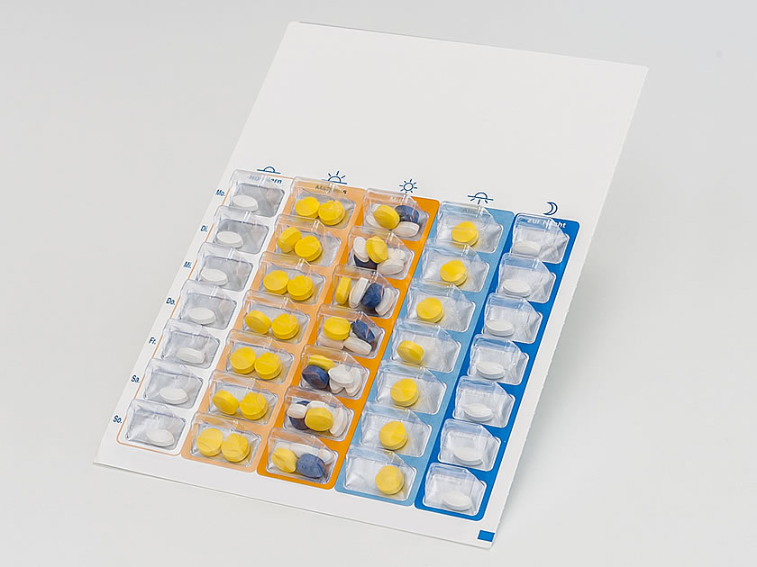 Patientenindividuelle Verblisterung Arzneimittel im Blisterzentrum Hameln für Blister Arzneimittel und die Verblisterung von Medikamenten. Blisterzentrum zur Verblisterung von Arzneimitteln in Blister Verpackungen für eine Patientenindividuelle Verblisterung aus Hameln.