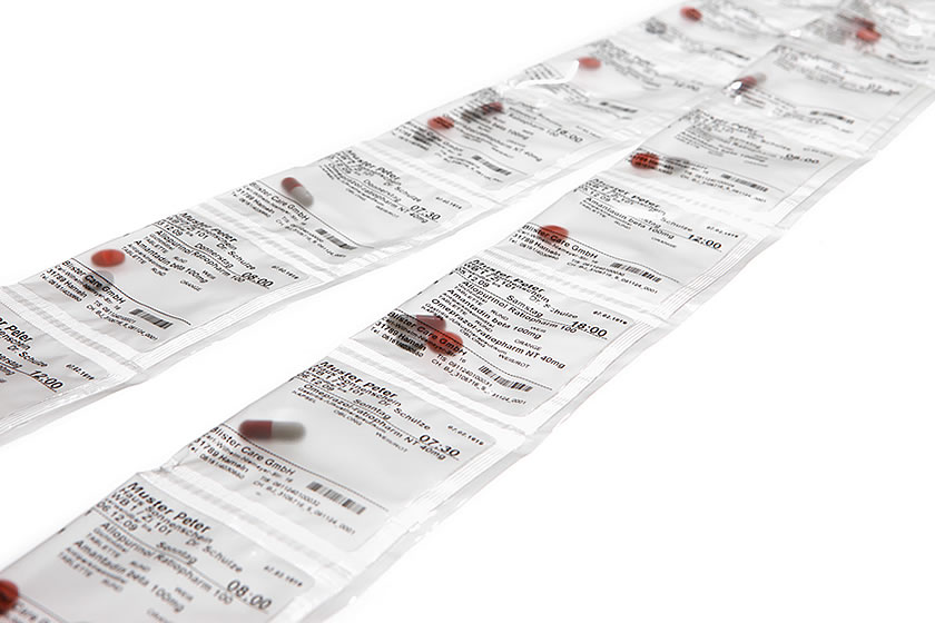Patientenindividuelle Verblisterung Arzneimittel im Blisterzentrum Hameln für Blister Arzneimittel und die Verblisterung von Medikamenten. Blisterzentrum zur Verblisterung von Arzneimitteln in Blister Verpackungen für eine Patientenindividuelle Verblisterung aus Hameln.