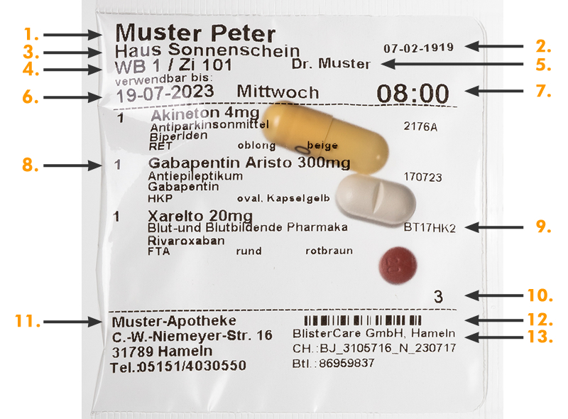 Patientenindividuelle Verblisterung Arzneimittel im Blisterzentrum Hameln für Blister Arzneimittel und die Verblisterung von Medikamenten. Blisterzentrum zur Verblisterung von Arzneimitteln in Blister Verpackungen für eine Patientenindividuelle Verblisterung aus Hameln.